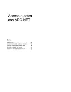Acceso a datos con ADO.NET