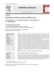 Ventilación mecánica invasiva en EPOC y asma