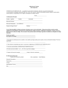 Aplicacion de Trabajo - United Pallet Services, Inc.