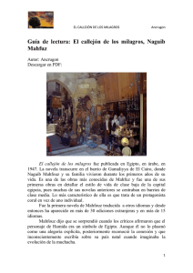 Guía de lectura: El callejón de los milagros, Naguib Mahfuz