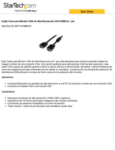 Cable Coax para Monitor VGA de Alta Resolución