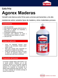 Cola Fría Agorex Maderas
