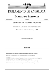 diario de sesiones - Parlamento de Andalucía