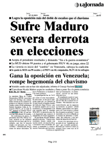 Sufre Maduro severa derrota en elecciones