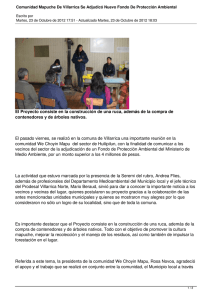Comunidad Mapuche De Villarrica Se Adjudicó