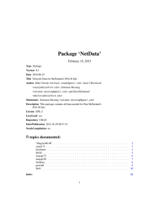 Package `NetData`