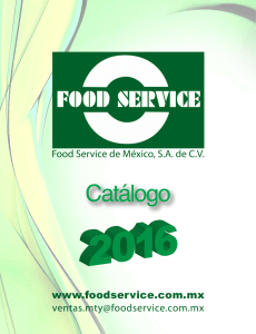 Descargar en PDF - FOOD SERVICE DE MÉXICO