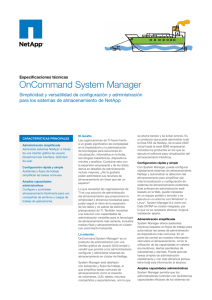 OnCommand System Manager