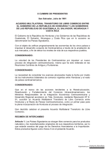 Acuerdo Multilateral Transitorio de Libre Comercio entre Honduras y