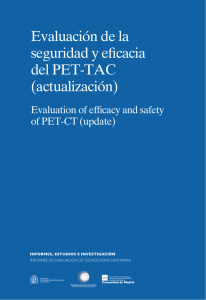 Evaluación de la seguridad y eficacia del PET-TAC