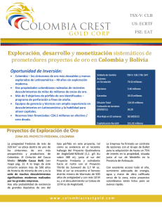 Exploración - Colombia Crest Gold Corp.