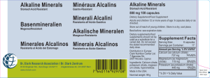 Alkaline Minerals Basenmineralien Minerales Alcalinos Minéraux