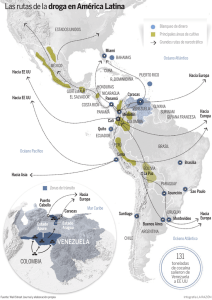 Las rutas de ladroga en América Latina