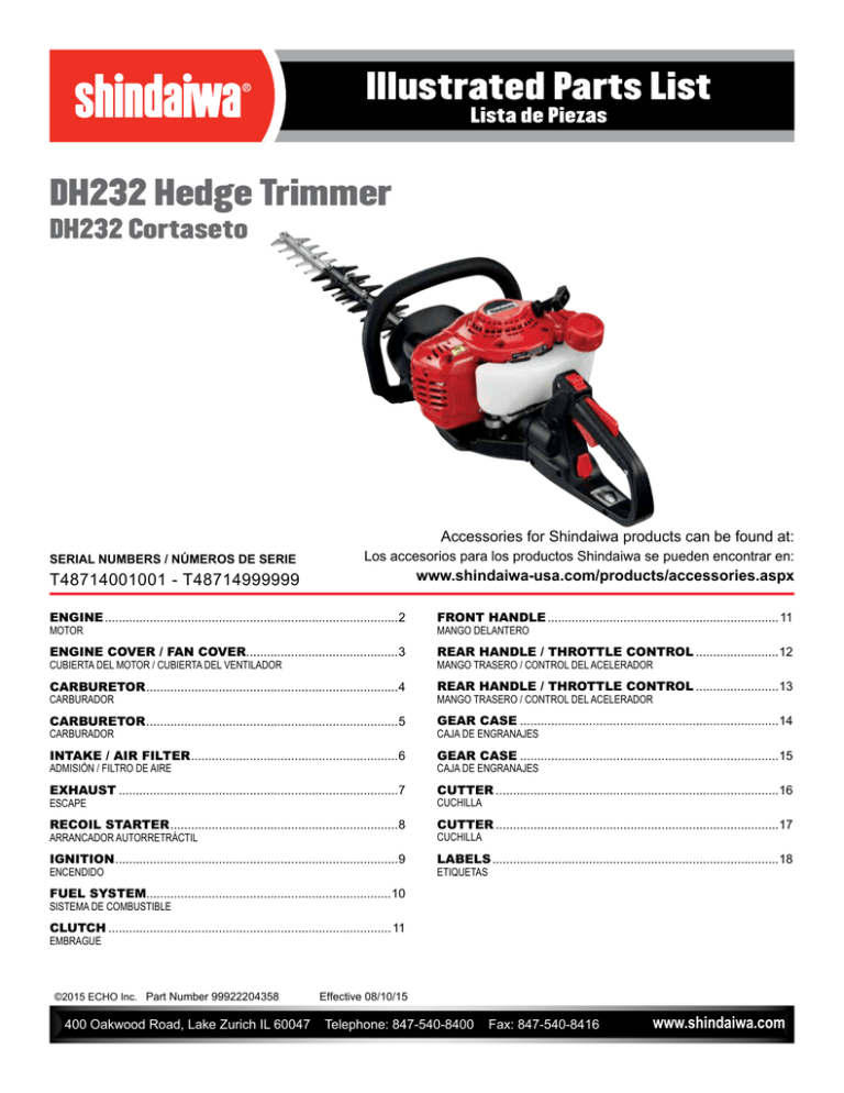 Illustrated Parts List 4797