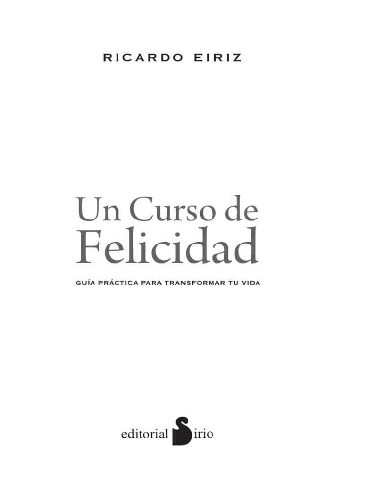 Un Curso De Felicidad P gina Web De Ricardo Eiriz