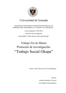 Trabajo Social Okupa - Repositorio Institucional de la Universidad