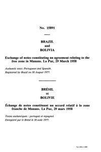 Exchange of notes constituting an agreement relating to the free