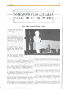 José Martí y los actuales desafíos económicos
