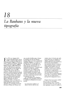 La Bauhaus y la nueva tipografía
