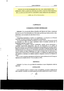 orden de 29 de diciembre de 1961, del ministerio del ejército, por la