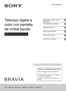 Televisor digital a color con pantalla de cristal líquido