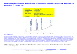 Separación Simultánea de Aminoácidos, Compuestos