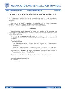 Elecciones Generales 2016 - Composición De La Junta Electoral