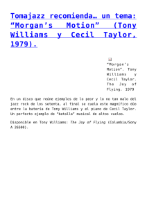 (Tony Williams y Cecil Taylor, 1979).