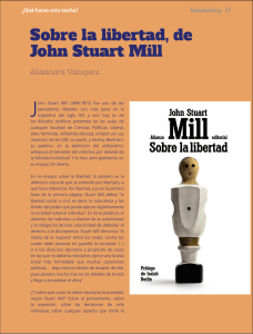 La libertad y sus conceptos (Stuart Mill).