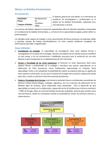 Máster en Bebidas Fermentadas