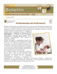 Boletín de Prof de Enfermeria 2007-2010