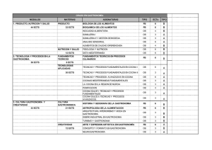 Plan de estudios por módulos