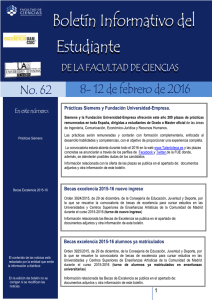 Boletín nº 62 - Universidad Autónoma de Madrid