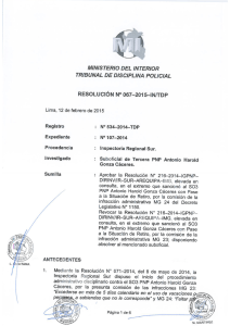 Registro : N° 534—2014—TDP Expediente : N“ 107—2014