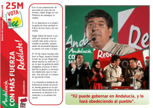 “IU puede gobernar en Andalucía, y lo hará obedeciendo al pueblo”.
