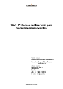 WAP: Protocolo multiservicio para Comunicaciones - UTN