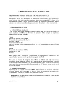 Manual de Calidad Técnica 2015 Señal Colombia
