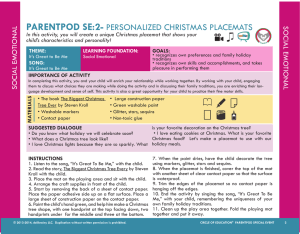 parentpod se:2- personalized christmas placemats
