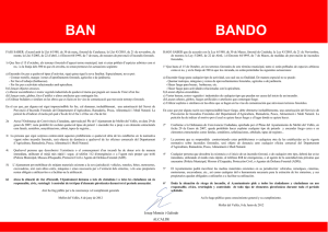 L`Ajuntament de Mollet publica el ban de prevenció d