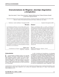 Granulomatosis de Wegener, abordaje diagnóstico y terapéutico