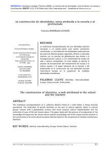 La construcción de identidades, tarea atribuida a la escuela y al