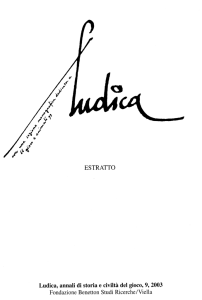 Ludica, annali di storia e civiltà del gioco, 9,, 2003