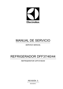 MANUAL DE SERVICIO REFRIGERADOR DFF37/40/44