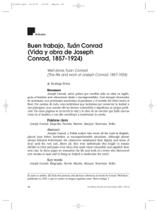 Buen trabajo, Tuán Conrad (Vida y obra de Joseph Conrad, 1857