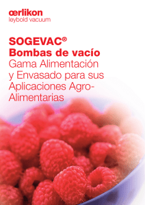 SOGEVAC® Bombas de vacío Gama Alimentación y Envasado para