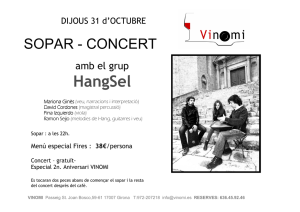 Sopar -Concert HangSel 31.10.13