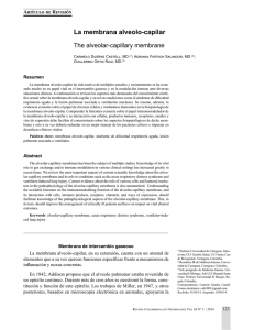 La membrana alveolo-capilar - Revista Colombiana de Neumología