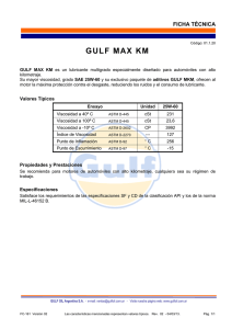 GULF MAX KM - Gulf Oil Argentina
