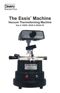 The Essix® Machine - DENTSPLY Raintree Essix