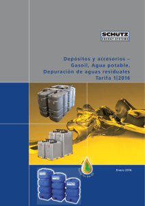 Catalogo depositos agua y diesel 2016, plan B